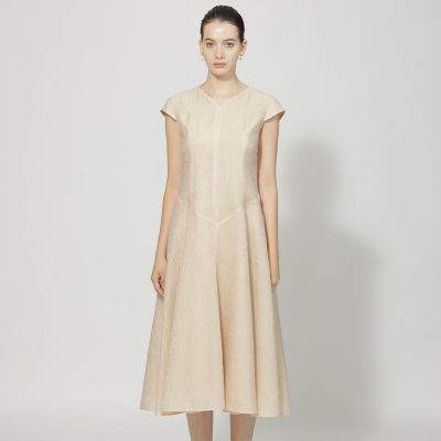 ＜EPOCA (Women)＞ナイロンジャカード　フレアドレス