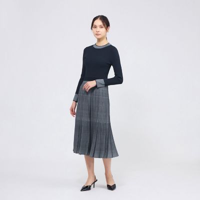 プリーツライクジャカード ニットワンピース | EPOCA (Women)/エポカ