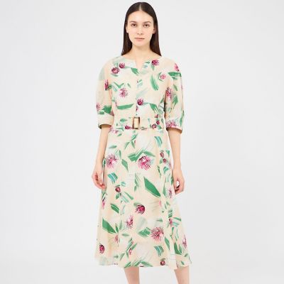 ✨極美品✨25ss【定価3.6万】23区 ペインティングプリントワンピース 40 ペインティングベリス プリントワンピース | EPOCA (Women)/エポカ