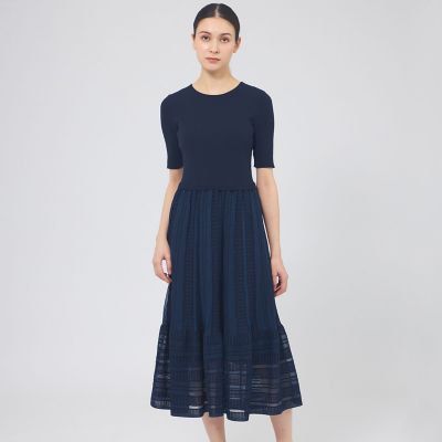 ＜EPOCA (Women)＞シアーコットンナイロン　ニットワンピース