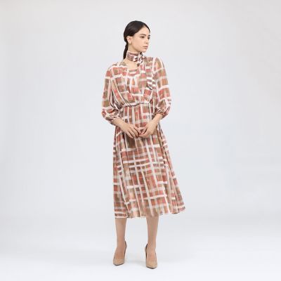 ジオメトリックプリント カシュクールワンピース | EPOCA (Women