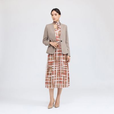 ジオメトリックプリント カシュクールワンピース | EPOCA (Women