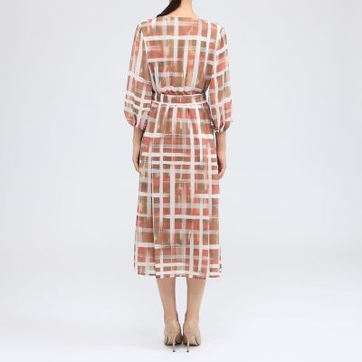 ジオメトリックプリント カシュクールワンピース | EPOCA (Women