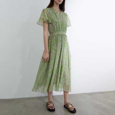 ＜EPOCA (Women)＞フィオーレシアーオーガンジー　フレアドレス