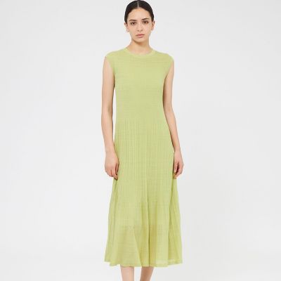 ＜EPOCA (Women)＞リネンナイロン　リブニットドレス