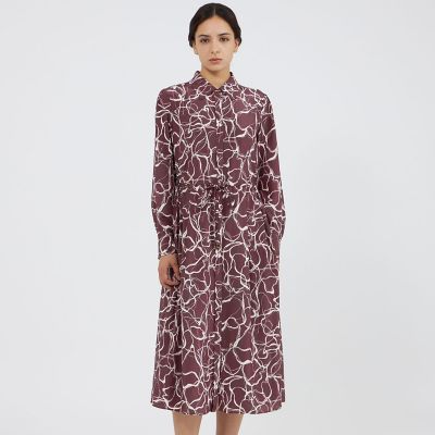 ＜EPOCA (Women)＞マーブルプリント　シャツドレス