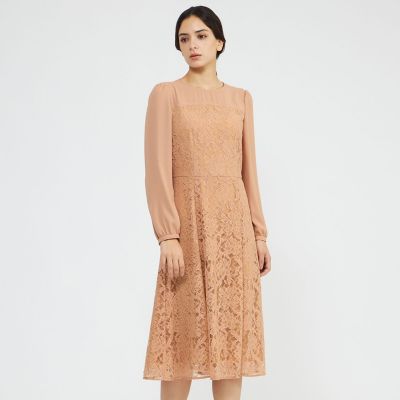 ＜EPOCA (Women)＞リバーレースコンビ　フレアドレス