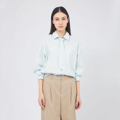 VOGUE掲載★ 美品◎ COATE 日本製 長袖 ストライプシャツ gwa5608a_stbb.jpg