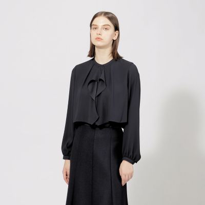 ＜EPOCA (Women)＞バックサテンアムンゼン　フレアブラウス