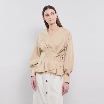 ＜EPOCA (Women)＞スビンタイプライター　カシュクールブラウス