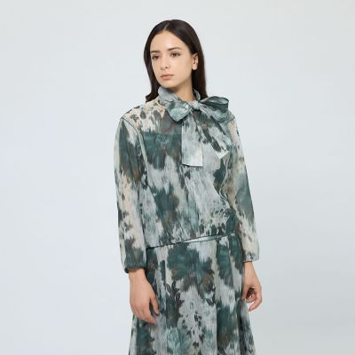 ニュアンスフラワープリント ドルマンスリーブブラウス | EPOCA (Women