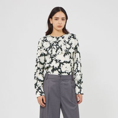 フィオーレサテン フライヨークブラウス | EPOCA (Women)/エポカ