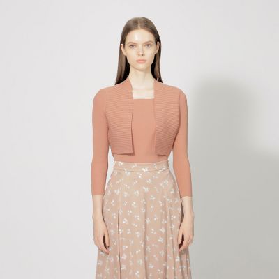 ＜EPOCA (Women)＞【２０２４年秋冬モデル】キュプラベーシック　ニットボレロ