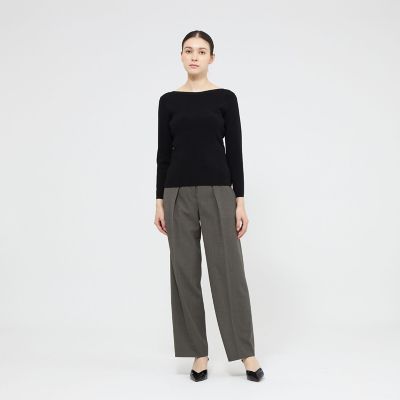キュプラベーシック ボートネックニットプルオーバー | EPOCA (Women
