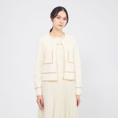 トリミングニット ジップアップジャケット | EPOCA (Women)/エポカ