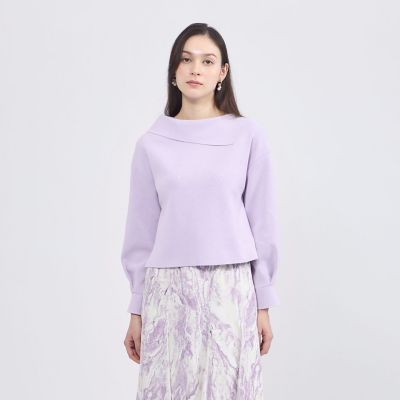 La maglia】 アシンメトリーカラーニット | EPOCA (Women