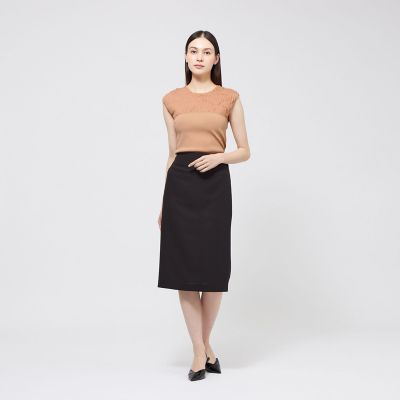 レーヨンストレッチ ノースリーブニットプルオーバー | EPOCA (Women