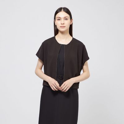 レーヨンストレッチ ジップアップニットカーディガン | EPOCA (Women