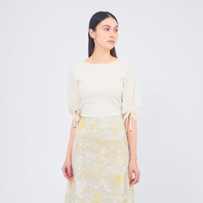 ＜EPOCA (Women)＞シャーリングニット　プルオーバー