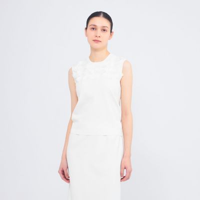 ＜EPOCA (Women)＞シルクシフォンコンビ　ニットプルオーバー