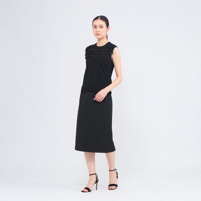 エポカ シフォンコンビプルオーバー シルクシフォンコンビ ニットプル 