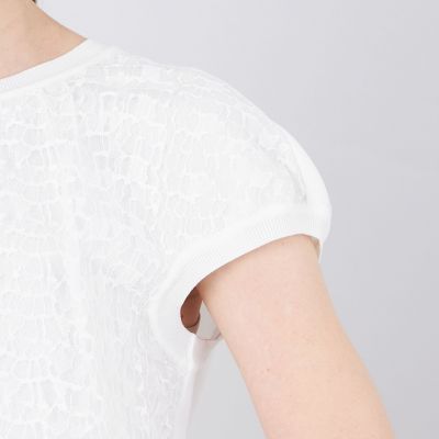 リバーレースコンビ フレンチスリーブニット | EPOCA (Women)/エポカ
