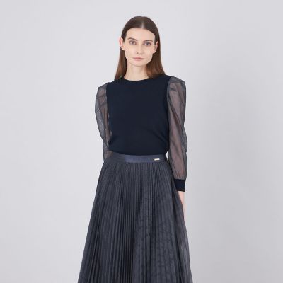 ＜EPOCA (Women)＞チュールコンビニットプルオーバー