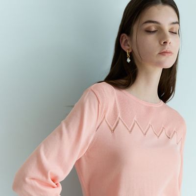 ＜EPOCA (Women)＞メッシュコンビニットプルオーバー
