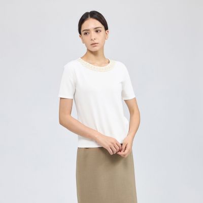 ＜EPOCA (Women)＞ドライストレッチ　ニットプルオーバー