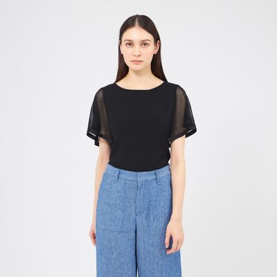メッシュレイヤードニット 2WAYプルオーバー | EPOCA (Women