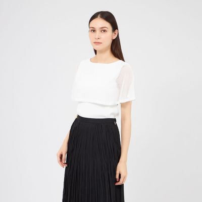 メッシュレイヤードニット 2WAYプルオーバー | EPOCA (Women