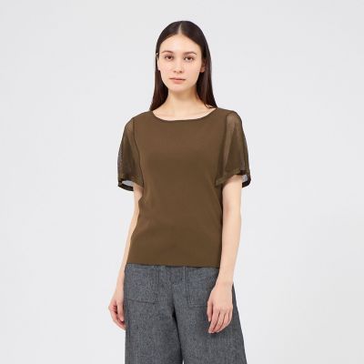 メッシュレイヤードニット 2WAYプルオーバー | EPOCA (Women