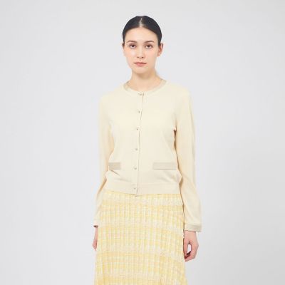 ＜EPOCA (Women)＞サテンコンビニット　カーディガン