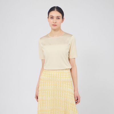 ＜EPOCA (Women)＞サテンコンビニット　プルオーバー