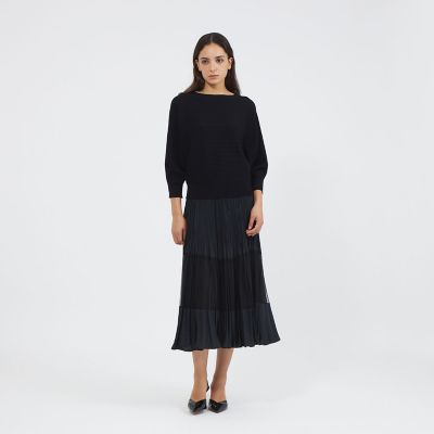 ❤️TO BE CHIC ❤️アセテートナイロンストレッチニット プルオーバー アセテートナイロン ニットプルオーバー | EPOCA (Women)/エポカ