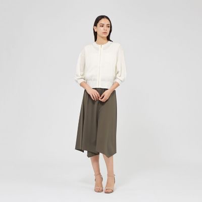 リネンナイロン ドルマンスリーブニットブルゾン | EPOCA (Women