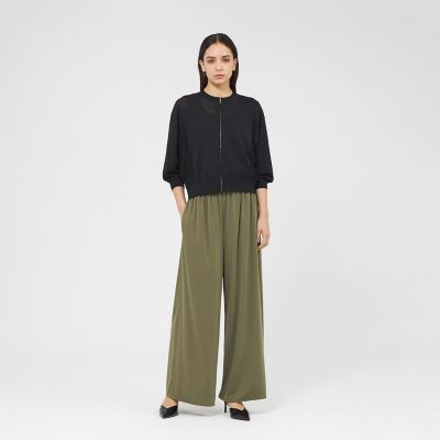 リネンナイロン ドルマンスリーブニットブルゾン | EPOCA (Women