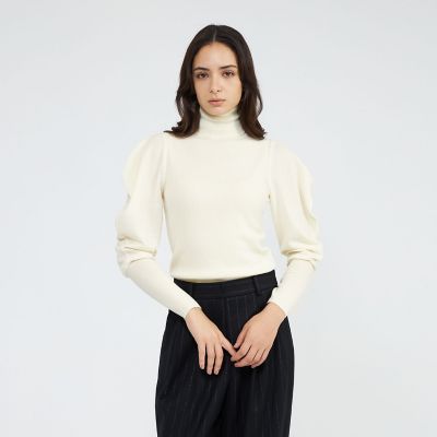 【Ｌａ　ｍａｇｌｉａ　ｄｕｅ】　タートルリブニットプルオーバー