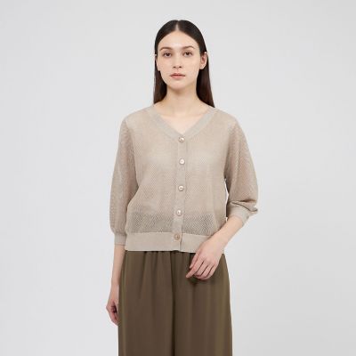 エポカニット　epoca ベージュ　サイズ40 水牛ボタン使用 EPOCA (Women) / エポカ TOP | レディース | ファッション・服 | 三越