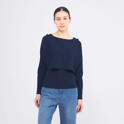 ＜EPOCA (Women)＞【ＷＥＢ＆一部店舗限定】レイヤードリブニットプルオーバー