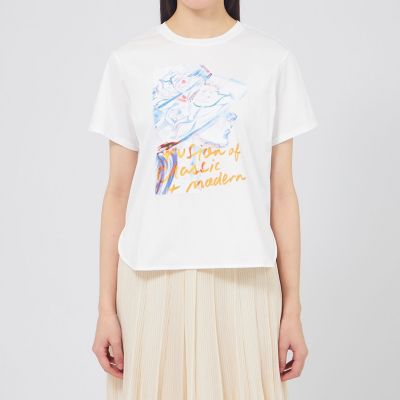 【THE ALEETE 】2014 .40周年アニバーサリー Tシャツ・白 アニバーサリープリントTシャツ | EPOCA (Women)/エポカ | 三越伊勢丹
