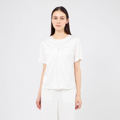 ＜EPOCA (Women)＞サテンコンビジャージー　デザインカットソー