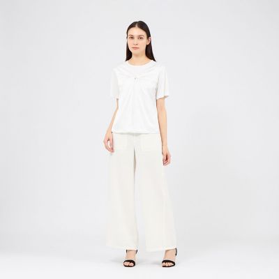 お値下　EPOCA　リボンコンビカットソー サテンコンビジャージー デザインカットソー | EPOCA (Women)/エポカ