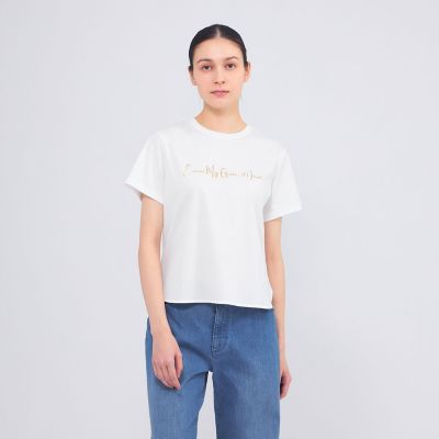＜EPOCA (Women)＞【ＷＥＢ＆一部店舗限定】フォイルロゴＴシャツ