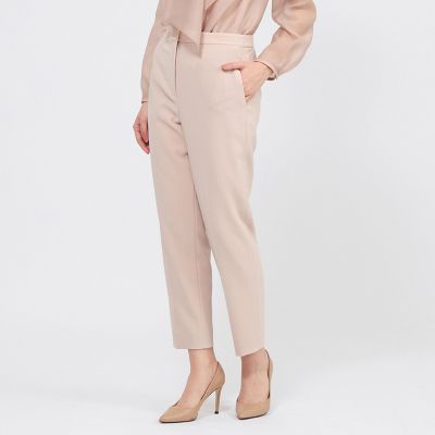 ＜EPOCA (Women)＞コンパクトダブルクロス　テーパードパンツ
