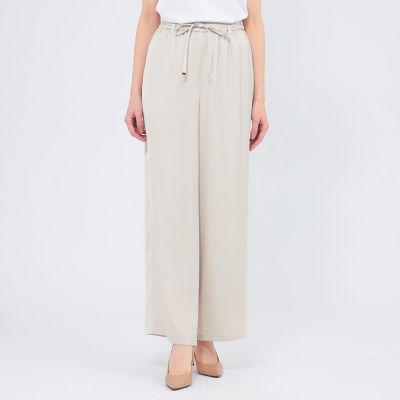 ＜EPOCA (Women)＞ドレープサテン　ワイドパンツ