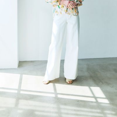 ＜EPOCA (Women)＞【ＶＥＲＹ　ＮａＶＹ２０２５年６月号掲載】【ＴＷＥＮＴＹ　ＦＯＵＲ　ＤＥＮＩＭ】　バギーデニムパンツ