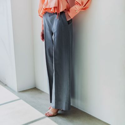 ＜EPOCA (Women)＞コットンペーパークロス　ワイドパンツ