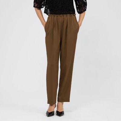 ＜EPOCA (Women)＞トリアセテートツイル　テーパードパンツ