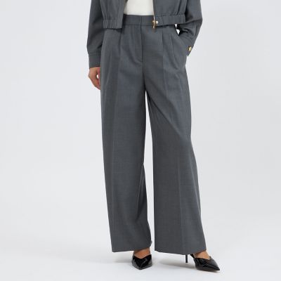 ＜EPOCA (Women)＞ライトウールツイル　ワイドパンツ